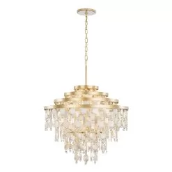 Kalani 377C10FG 10-Light Chandelier - French Gold -Lighting Decoration Store 377C10FG 4