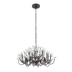 Wildflower 378C08MB 8-Light Chandelier - Matte Black