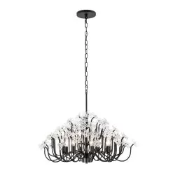 Wildflower 378C08MB 8-Light Chandelier - Matte Black -Lighting Decoration Store 378C08MB 4