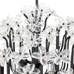 Wildflower 378C08MB 8-Light Chandelier - Matte Black -Lighting Decoration Store 378C08MB Detail 2