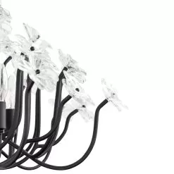 Wildflower 378C08MB 8-Light Chandelier - Matte Black -Lighting Decoration Store 378C08MB Detail 3