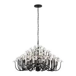 Wildflower 378C15MB 15-Light Chandelier - Matte Black -Lighting Decoration Store 378C15MB 4