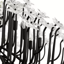 Wildflower 378C15MB 15-Light Chandelier - Matte Black -Lighting Decoration Store 378C15MB Detail 2
