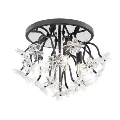 Wildflower 378S04MB 4-Light Ceiling Light - Matte Black -Lighting Decoration Store 378S04MB