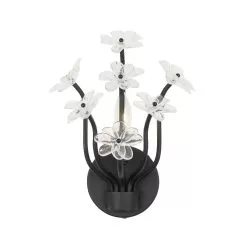 Wildflower 378W01MB 1-Light Wall Sconce - Matte Black