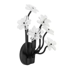 Wildflower 378W01MB 1-Light Wall Sconce - Matte Black -Lighting Decoration Store 378W01MB Detail 1
