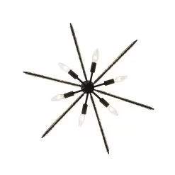 Machina 379C06MBS 6-Light Chandelier - Matte Black/Sulihiya -Lighting Decoration Store 379C06MBS 4