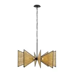 Machina 379C08MBS 8-Light Chandelier - Matte Black/Sulihiya -Lighting Decoration Store 379C08MBS 3