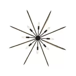 Machina 379C08MBS 8-Light Chandelier - Matte Black/Sulihiya -Lighting Decoration Store 379C08MBS 4