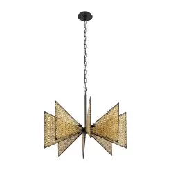 Machina 379C08MBS 8-Light Chandelier - Matte Black/Sulihiya -Lighting Decoration Store 379C08MBS 5