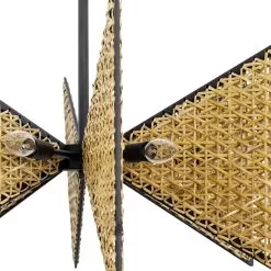 Machina 379C08MBS 8-Light Chandelier - Matte Black/Sulihiya -Lighting Decoration Store 379C08MBS Detail 1