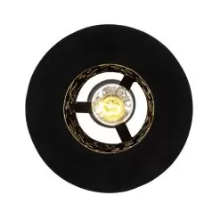 Estela 380M01MBFG 1-Light Mini Pendant Light - Matte Black/French Gold -Lighting Decoration Store 380M01MBFG 2