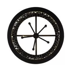 Estela 380P05MBFG 5-Light Pendant Light - Matte Black/French Gold -Lighting Decoration Store 380P05MBFG 2