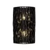 Estela 380W02MBFG 2-Light Wall Sconce - Matte Black/French Gold