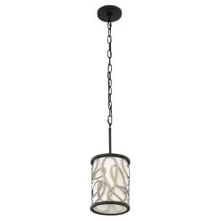 Scribble 381M01MBAR 1-Light Mini Pendant Light - Matte Black/Artifact -Lighting Decoration Store 381M01MBAR 3
