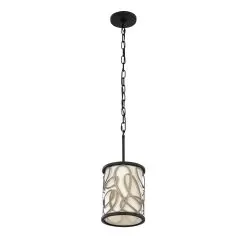 Scribble 381M01MBAR 1-Light Mini Pendant Light - Matte Black/Artifact -Lighting Decoration Store 381M01MBAR 4