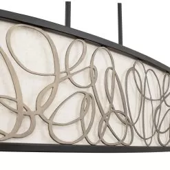 Scribble 381N06MBAR 6-Light Kitchen Pendant Light - Matte Black/Artifact -Lighting Decoration Store 381N06MBAR Detail 1