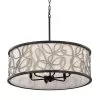 Scribble 381P06MBAR 6-Light Pendant Light - Matte Black/Artifact