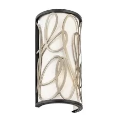 Scribble 381W02MBAR 2-Light Wall Sconce - Matte Black/Artifact -Lighting Decoration Store 381W02MBAR 2