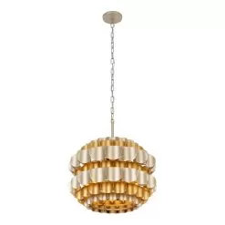 Swoon 382P03AGGD 3-Light Pendant Light - Antique Gold/Gold Dust -Lighting Decoration Store 382P03AGGD 4