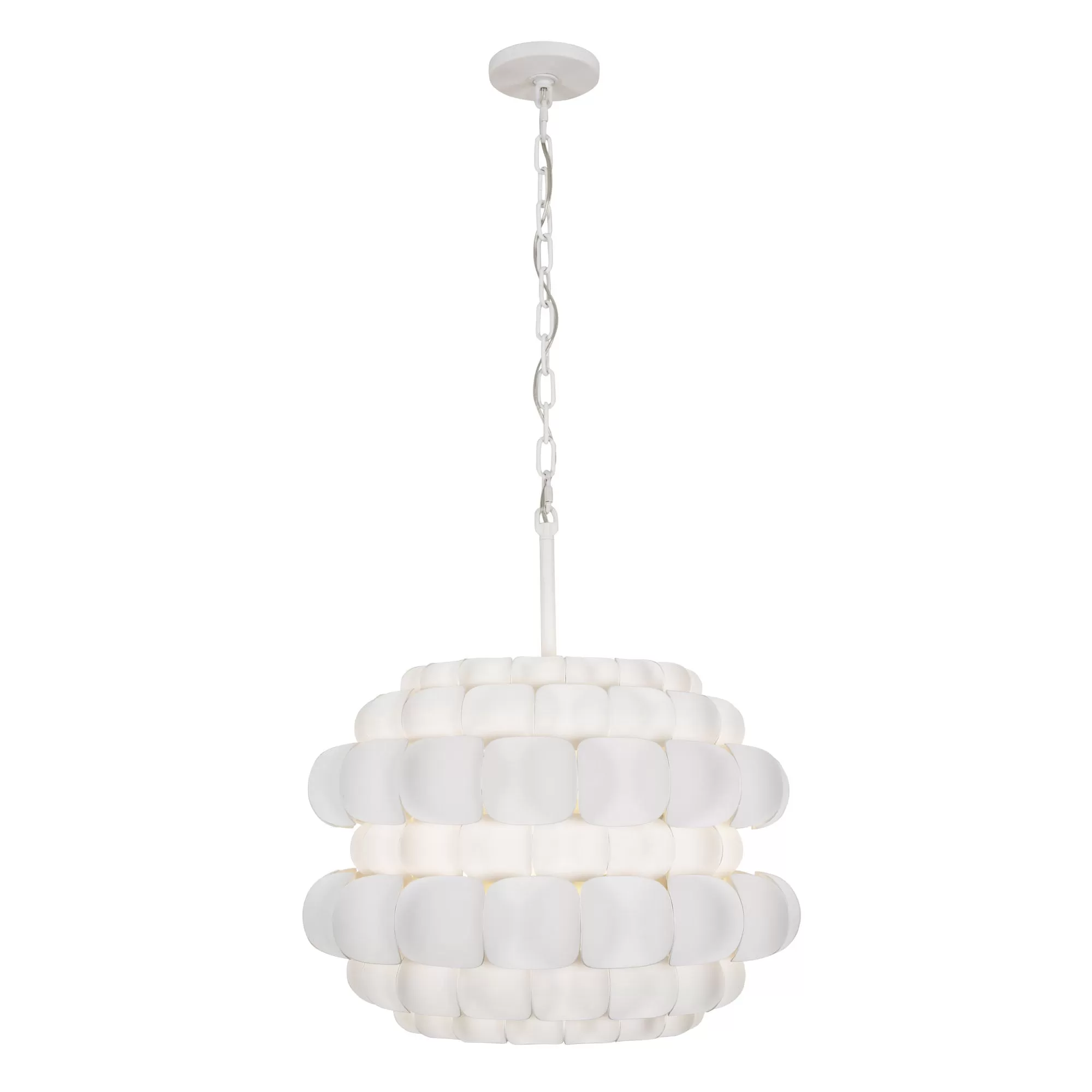 Swoon 382P03MW 3-Light Pendant Light - Matte White 1 Swoon 382P03MW 3-Light Pendant Light - Matte White