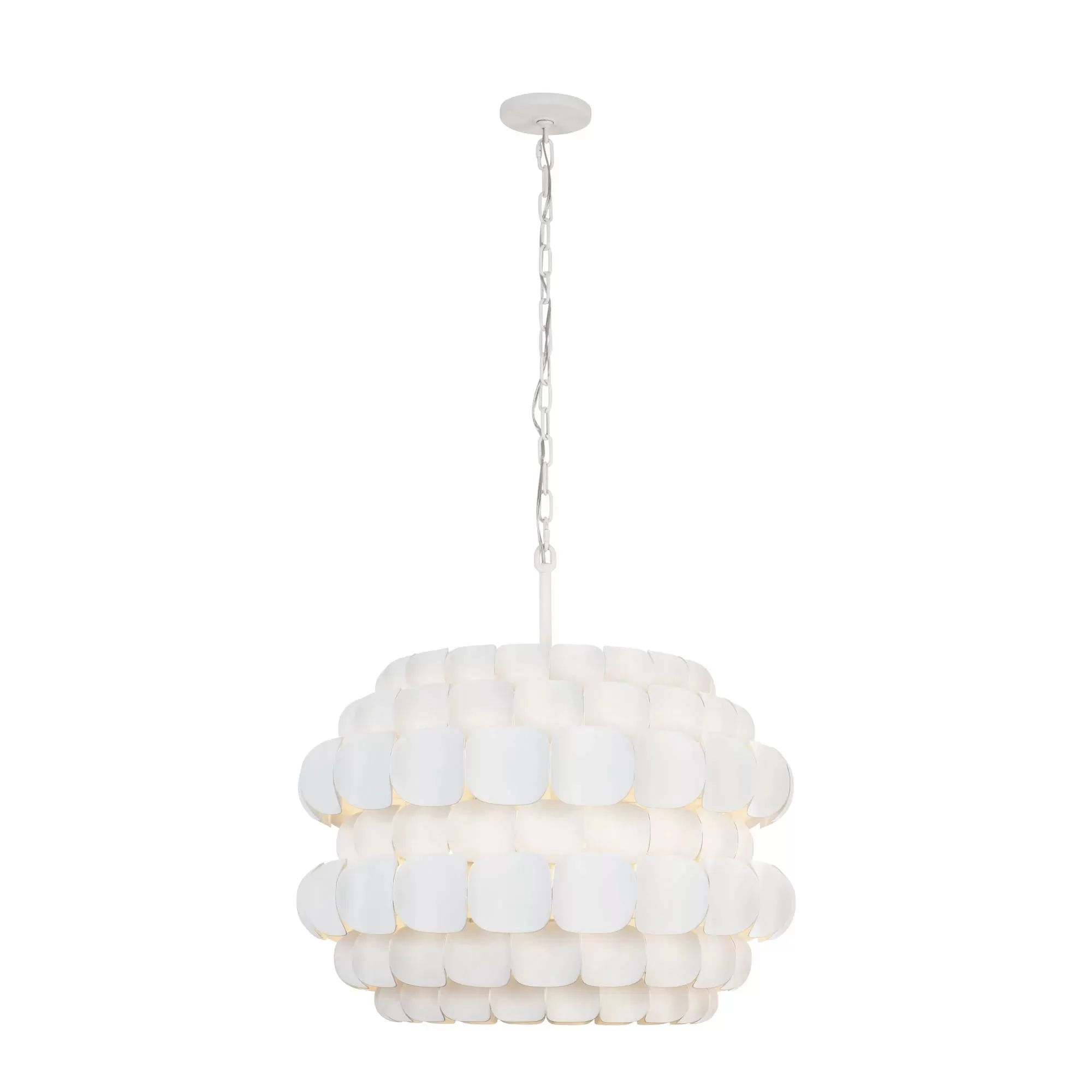 Swoon 382P06MW 6-Light Pendant Light - Matte White 3 Swoon 382P06MW 6-Light Pendant Light - Matte White - Image 3