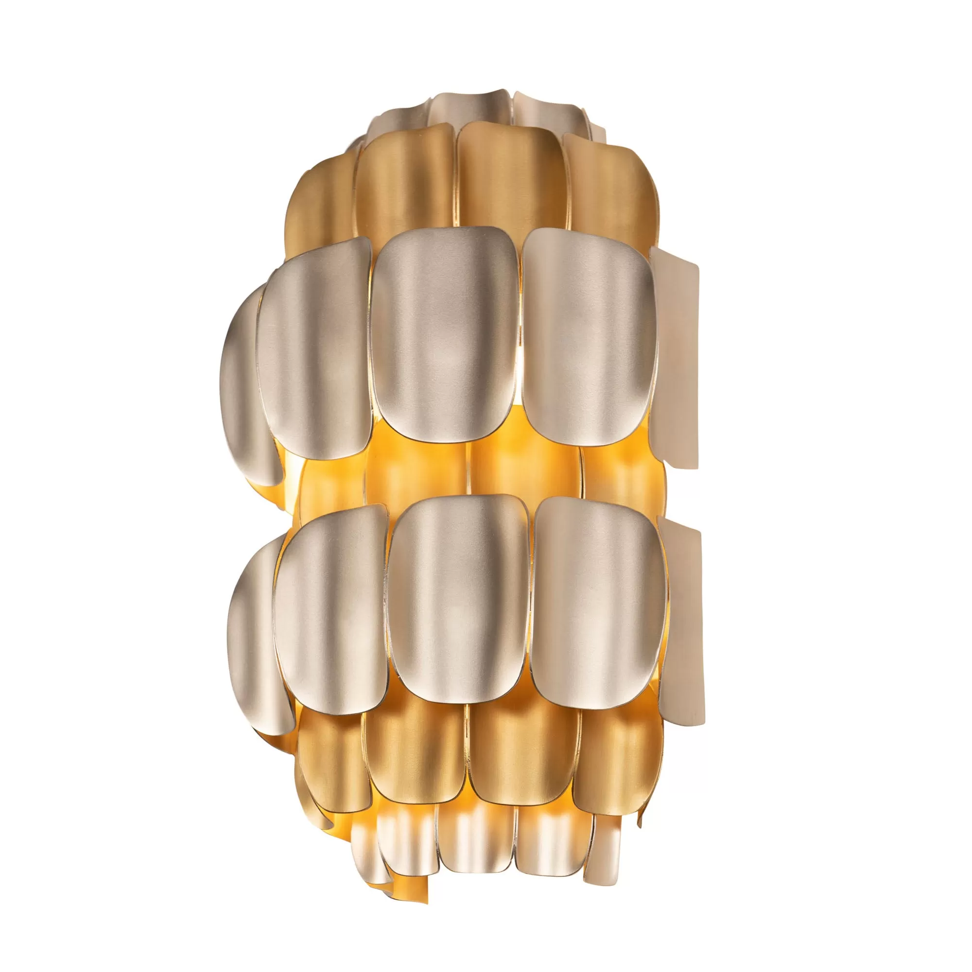 Swoon 382W02AGGD 2-Light Wall Sconce - Antique Gold/Gold Dust 2 Swoon 382W02AGGD 2-Light Wall Sconce - Antique Gold/Gold Dust - Image 2
