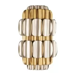 Swoon 382W02AGGD 2-Light Wall Sconce - Antique Gold/Gold Dust