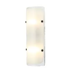 Fairchild 385W02BNS 2-Light Wall Sconce - Black/Polished Nickel/Satin Brass -Lighting Decoration Store 385W02BNS 2