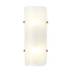 Fairchild 385W02BNS 2-Light Wall Sconce - Black/Polished Nickel/Satin Brass -Lighting Decoration Store 385W02BNS 4
