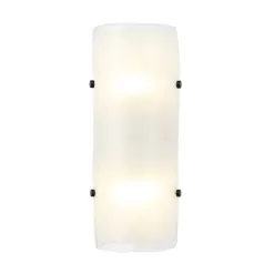 Fairchild 385W02BNS 2-Light Wall Sconce - Black/Polished Nickel/Satin Brass -Lighting Decoration Store 385W02BNS 5