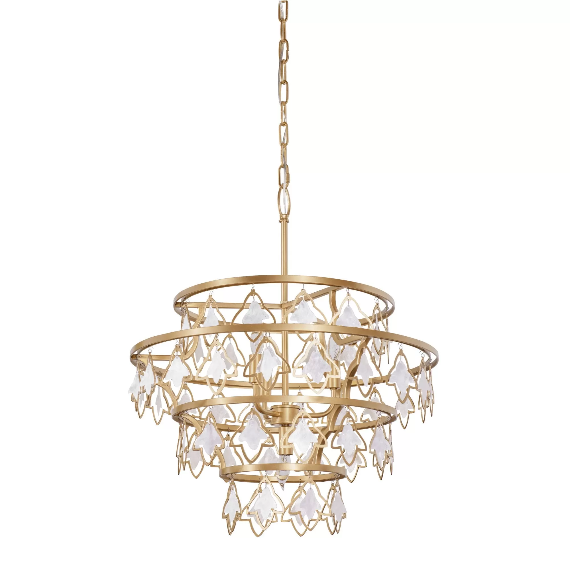 Fleur 386C04FG 4-Light Chandelier - French Gold 1 Fleur 386C04FG 4-Light Chandelier - French Gold
