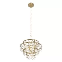 Fleur 386C04FG 4-Light Chandelier - French Gold 10 Fleur 386C04FG 4-Light Chandelier - French Gold -Lighting Decoration Store 386C04FG 2