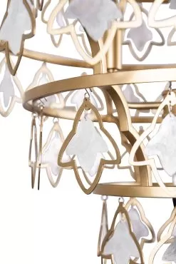 Fleur 386C04FG 4-Light Chandelier - French Gold 13 Fleur 386C04FG 4-Light Chandelier - French Gold -Lighting Decoration Store 386C04FG Detail 1