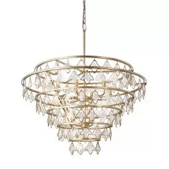 Fleur 386C10FG 10-Light Chandelier - French Gold