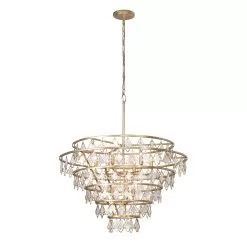 Fleur 386C10FG 10-Light Chandelier - French Gold -Lighting Decoration Store 386C10FG 1