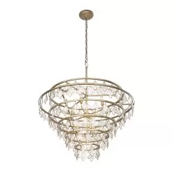 Fleur 386C10FG 10-Light Chandelier - French Gold -Lighting Decoration Store 386C10FG 2