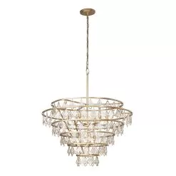 Fleur 386C10FG 10-Light Chandelier - French Gold -Lighting Decoration Store 386C10FG 4