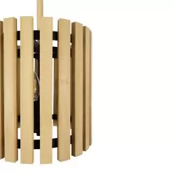 Suratto 387P02MBH 2-Light Pendant Light - Matte Black/Honey Blonde -Lighting Decoration Store 387P02MBH Detail 2