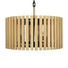 Suratto 387P06MBH 6-Light Pendant Light - Matte Black/Honey Blonde