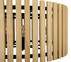 Suratto 387P06MBH 6-Light Pendant Light - Matte Black/Honey Blonde -Lighting Decoration Store 387P06MBH Detail 1