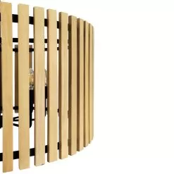 Suratto 387P08MBH 8-Light Pendant Light - Matte Black/Honey Blonde -Lighting Decoration Store 387P08MBH Detail 2