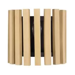 Suratto 387W01MBH 1-Light Wall Sconce - Matte Black/Honey Blonde -Lighting Decoration Store 387W01MBH 2