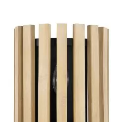 Suratto 387W01MBH 1-Light Wall Sconce - Matte Black/Honey Blonde -Lighting Decoration Store 387W01MBH Detail 1