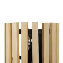 Suratto 387W01MBH 1-Light Wall Sconce - Matte Black/Honey Blonde -Lighting Decoration Store 387W01MBH Detail 3