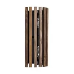 Suratto 387W02MBW 2-Light Wall Sconce - Matte Black/Medium Walnut -Lighting Decoration Store 387W02MBW 4