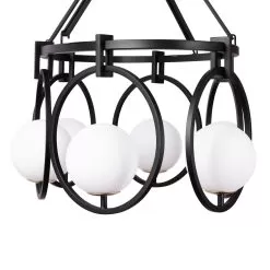 Stopwatch 388N06MBFG 6-Light Kitchen Island Pendant - Matte Black/French Gold -Lighting Decoration Store 388N06MBFG Detail 2