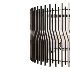 Park Row 393P10MBFG 10-Light Pendant Light - Matte Black/French Gold -Lighting Decoration Store 393P10MBFG Detail 3