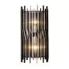 Park Row 393W02MBFG 2-Light Wall Sconce - Matte Black/French Gold