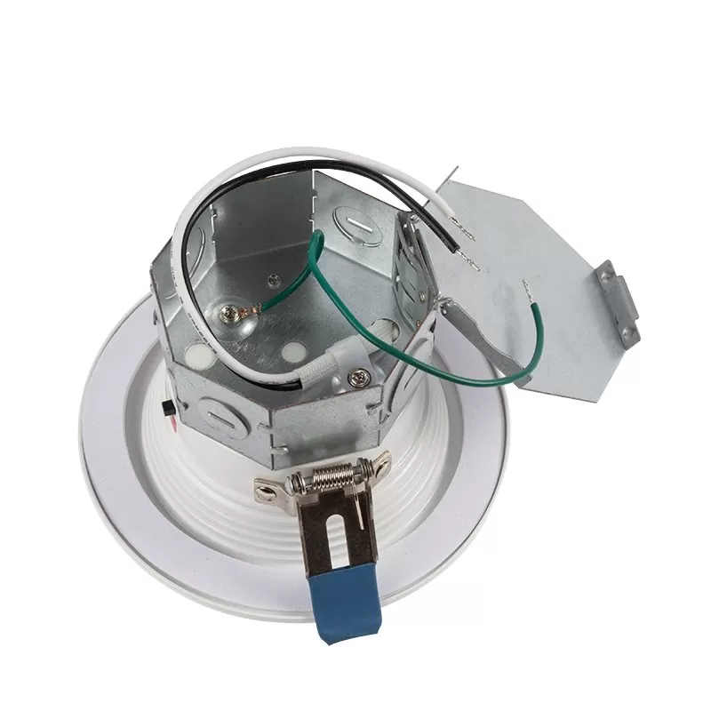 4" LED Recessed Downlight With Built-In Junction Box - Selectable CCT - Dimmable - Baffle Trim - Up To 800 Lumens 2 4" LED Recessed Downlight With Built-In Junction Box - Selectable CCT - Dimmable - Baffle Trim - Up To 800 Lumens - Image 2